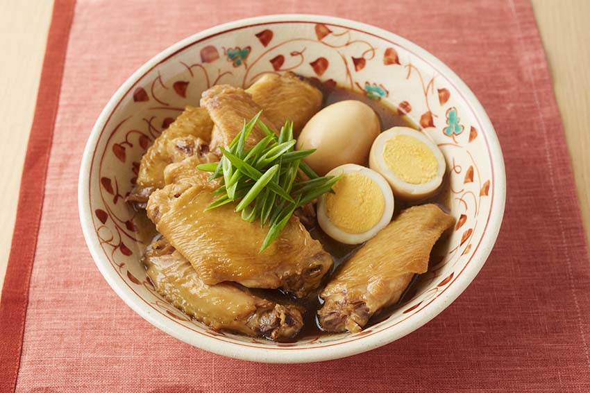 手羽中と卵の甘辛煮