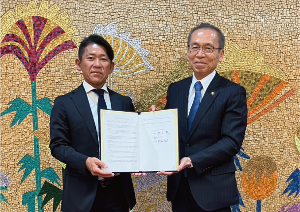 村越社長と船橋市長