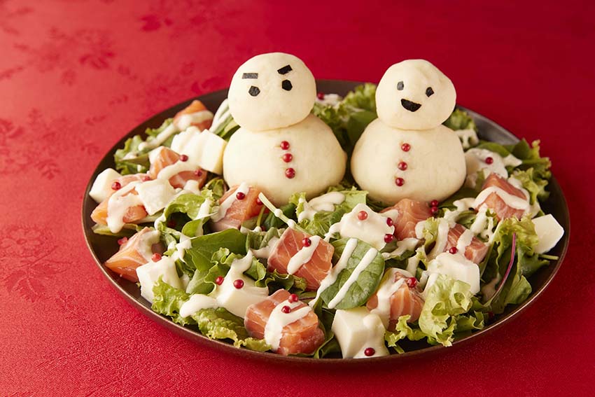 雪だるまサラダ材料