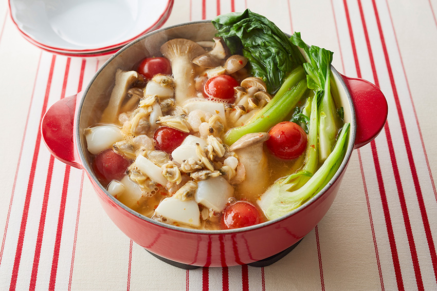 シーフードのピリ辛鍋