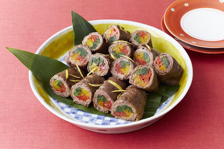 牛肉の野菜巻き