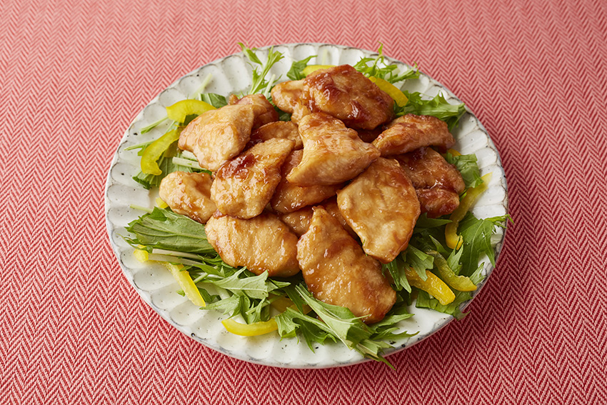鶏むね肉の梅肉焼き