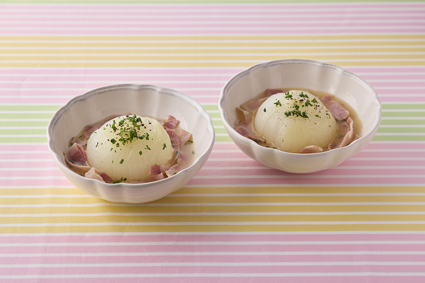 新たまねぎの丸ごとバター煮