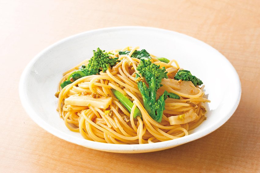 ふき味噌パスタ