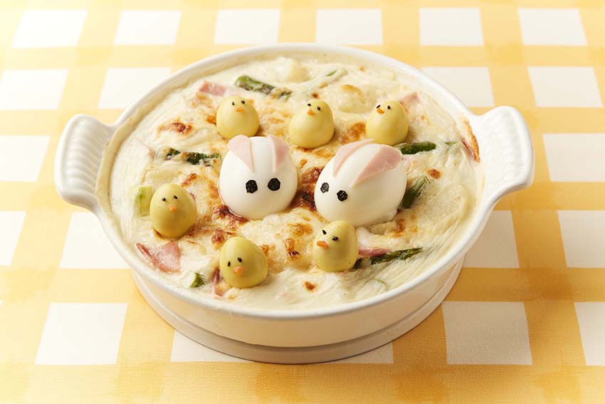 春野菜と卵のグラタン