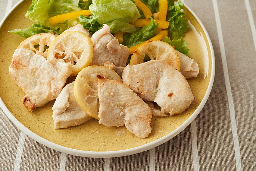 鶏むね肉の塩レモン風味
