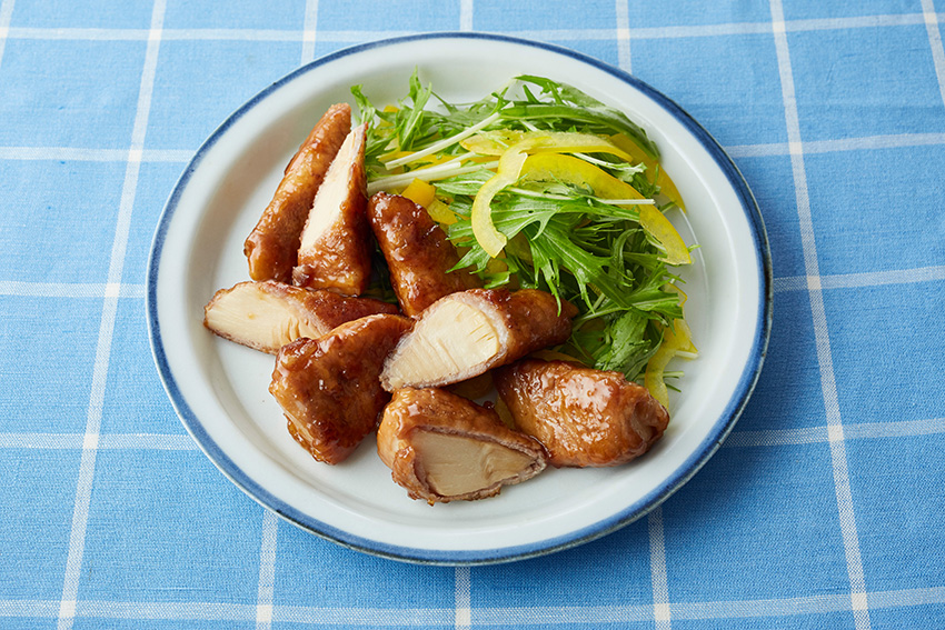 たけのこの肉巻き