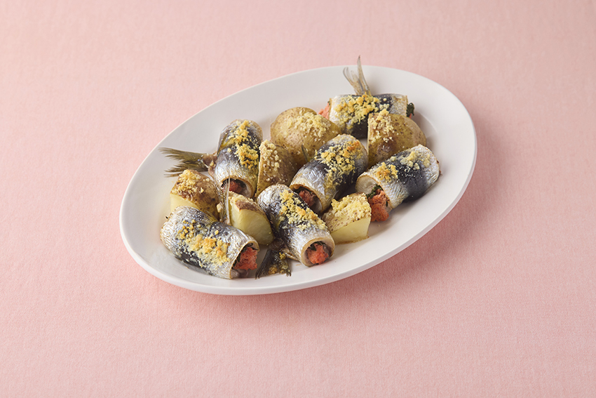 いわしの明太巻きチーズロースト