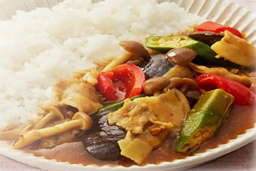 彩り野菜の麻婆カレー