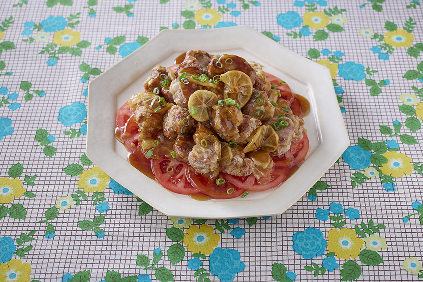 豚のから揚げ　レモンあん